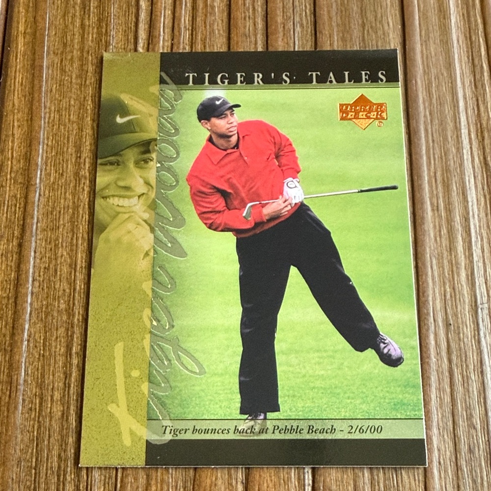 2001 TIGER WOODS Upper Deck Trading Card 
#TT22